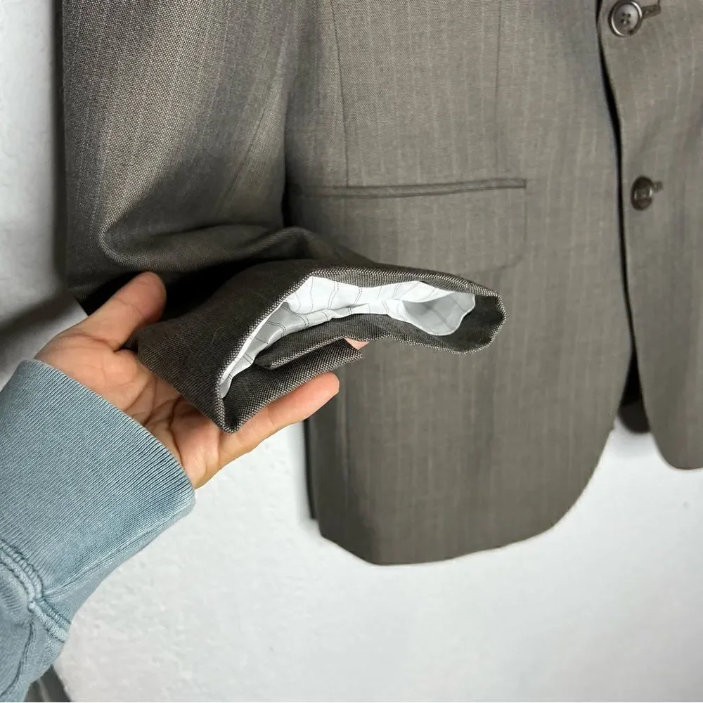 Banana Republic for Macy’s Classic Fit Men’s Gray Blazer Sz 38S Padded Shouldes
